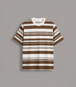 Premium Rust Brown Stripe Drop Shoulder