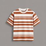 Premium Rust Orange Stripe Drop Shoulder