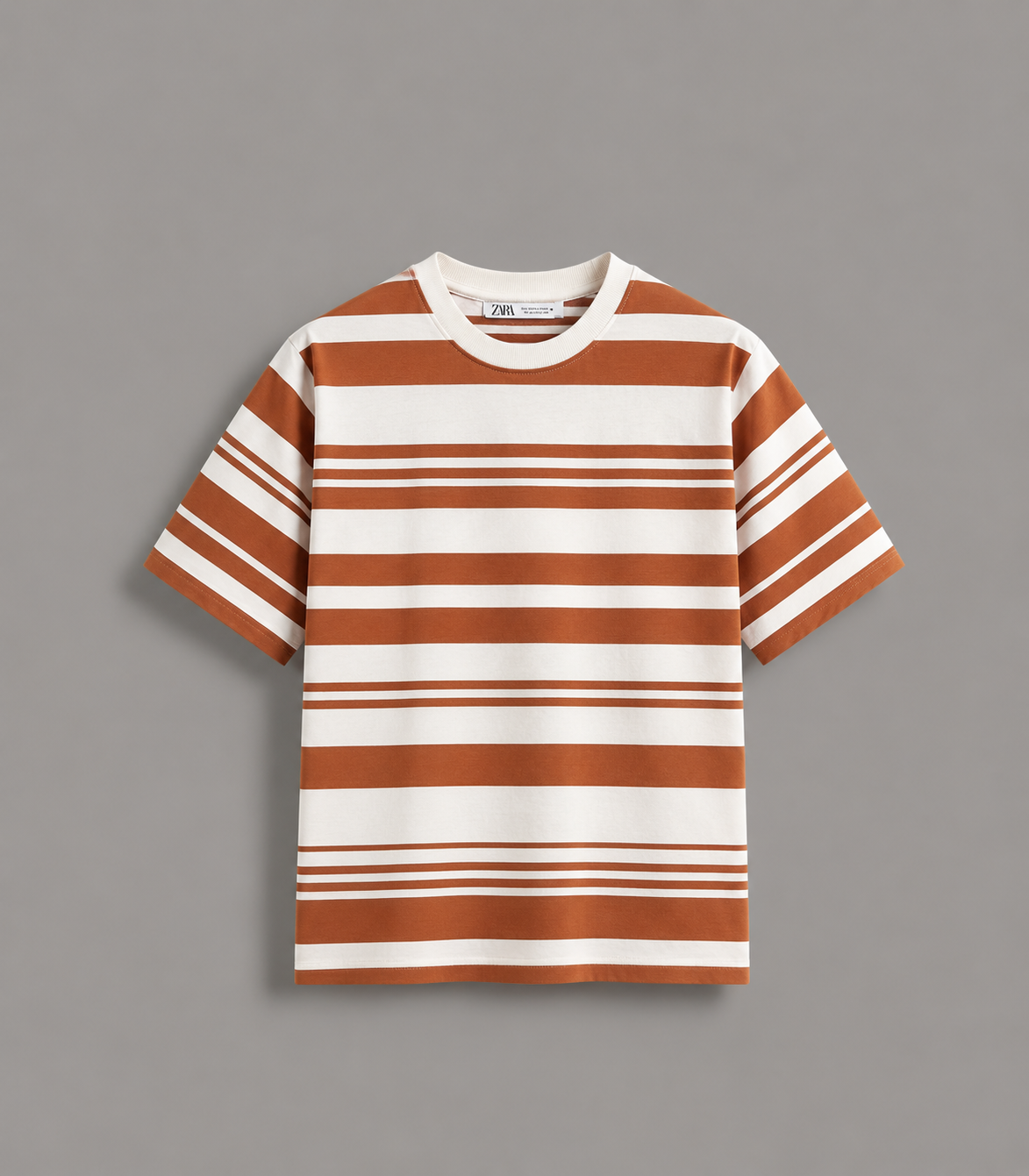 Product image 2 Premium Rust Orange Stripe Drop Shoulder - Image 1
