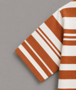 Premium Rust Orange Stripe Drop Shoulder - Image 3
