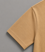 Burberry Logo Print Cotton Drop Shoulder – (Color-Beige) - Image 4
