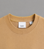 Burberry Logo Print Cotton Drop Shoulder – (Color-Beige) - Image 3