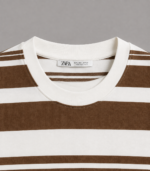 Premium Rust Brown Stripe Drop Shoulder - Image 2